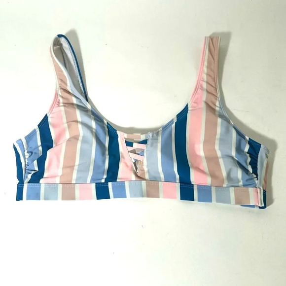 No Boundaries Striped Bikini Top[ - Picture 1 of 3
